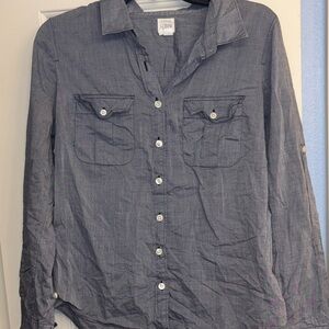 J. Crew Casual Button-Down Shirt M 100% cotton